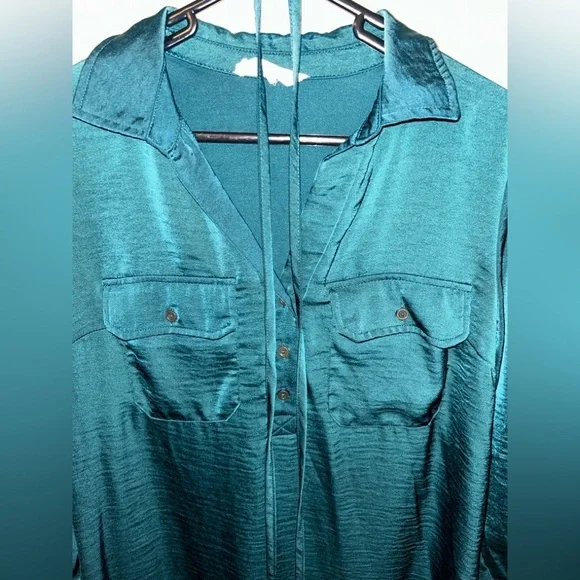 Lucky Brand Emerald Shirt Dress - Picture 2 of 4